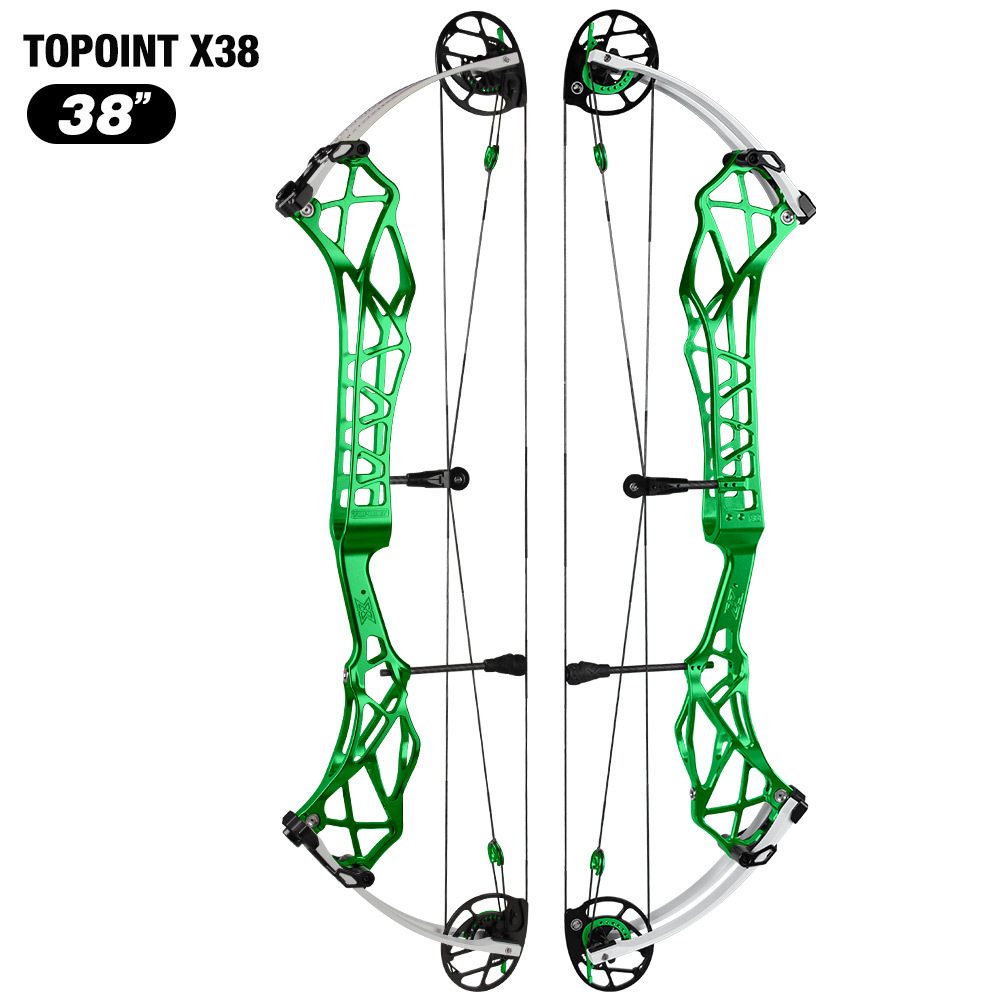 TOPOINT X 38 Target Compound Bow, Axle-Axle 38'',Draw Weright 40-50LB/50-60LB,Draw Length 24.5-27.5" / 26.5-30.5" Archery Bow