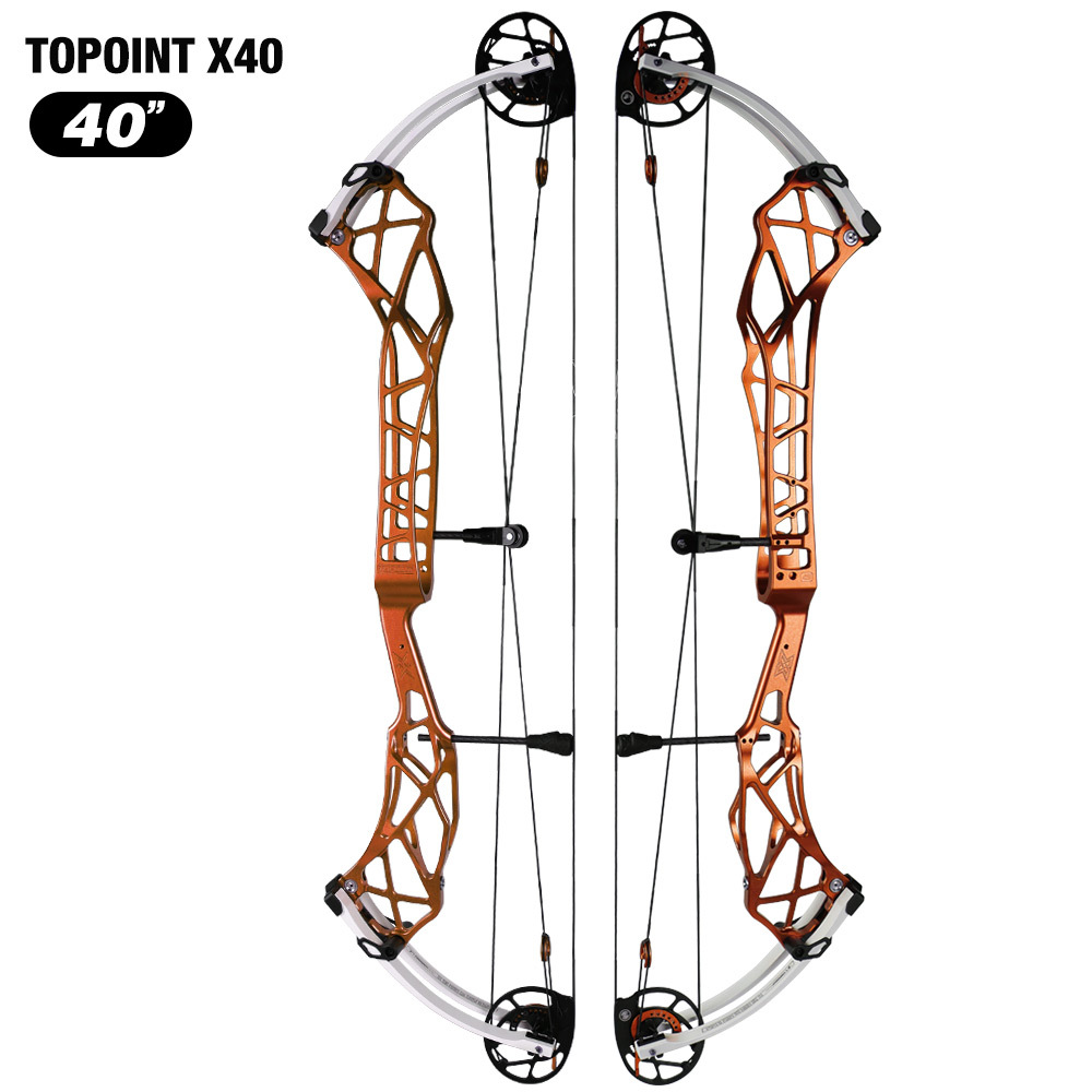 TOPOINT X 40 Target Compound Bow, Axle-Axle 40'',Draw Weright 40-50LB/50-60LB,Draw Length 25-28"  / 27-31"
