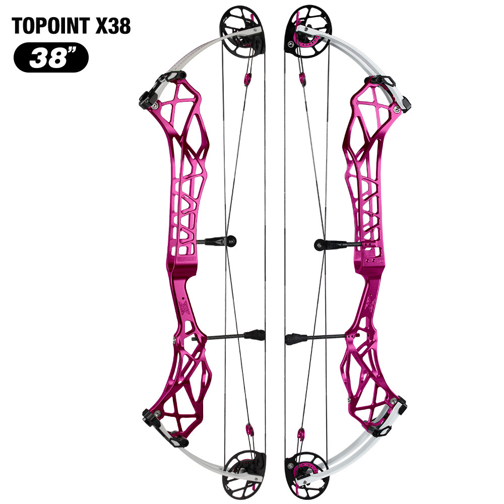 TOPOINT X 38 Target Compound Bow, Axle-Axle 38'',Draw Weright 40-50LB/50-60LB,Draw Length 24.5-27.5" / 26.5-30.5" Archery Bow