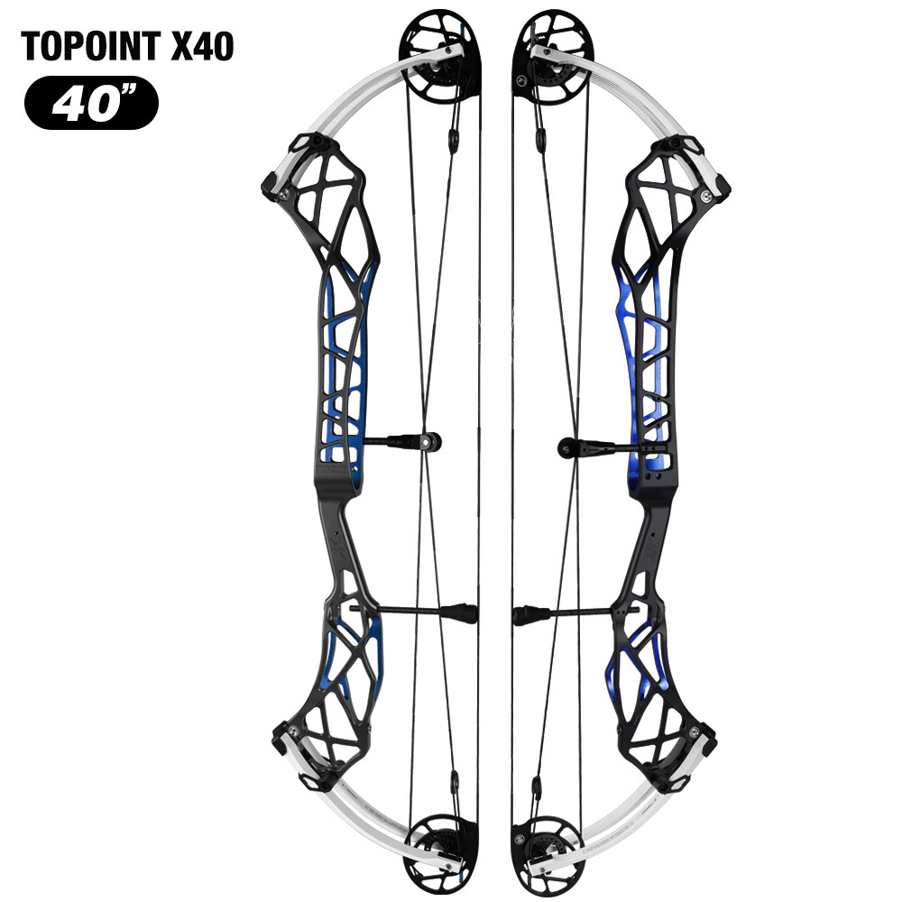 TOPOINT X 40 Target Compound Bow, Axle-Axle 40'',Draw Weright 40-50LB/50-60LB,Draw Length 25-28"  / 27-31"