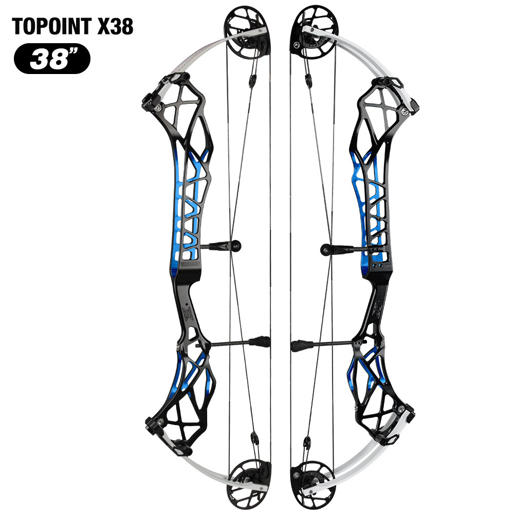 TOPOINT X 38 Target Compound Bow, Axle-Axle 38'',Draw Weright 40-50LB/50-60LB,Draw Length 24.5-27.5" / 26.5-30.5" Archery Bow