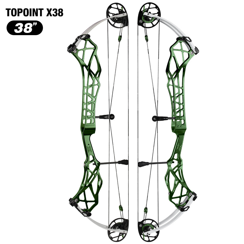 TOPOINT X 38 Target Compound Bow, Axle-Axle 38'',Draw Weright 40-50LB/50-60LB,Draw Length 24.5-27.5" / 26.5-30.5" Archery Bow
