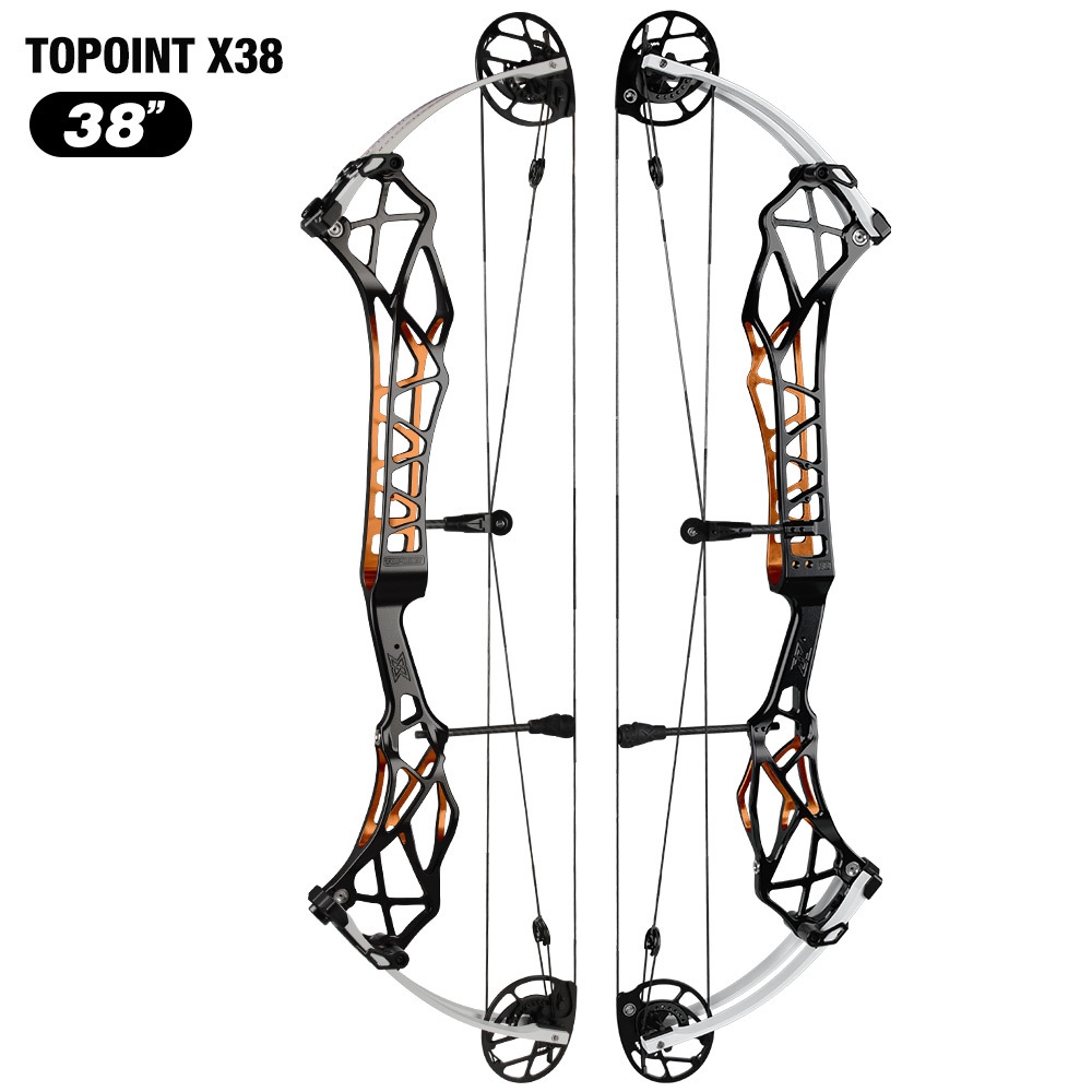 TOPOINT X 38 Target Compound Bow, Axle-Axle 38'',Draw Weright 40-50LB/50-60LB,Draw Length 24.5-27.5" / 26.5-30.5" Archery Bow