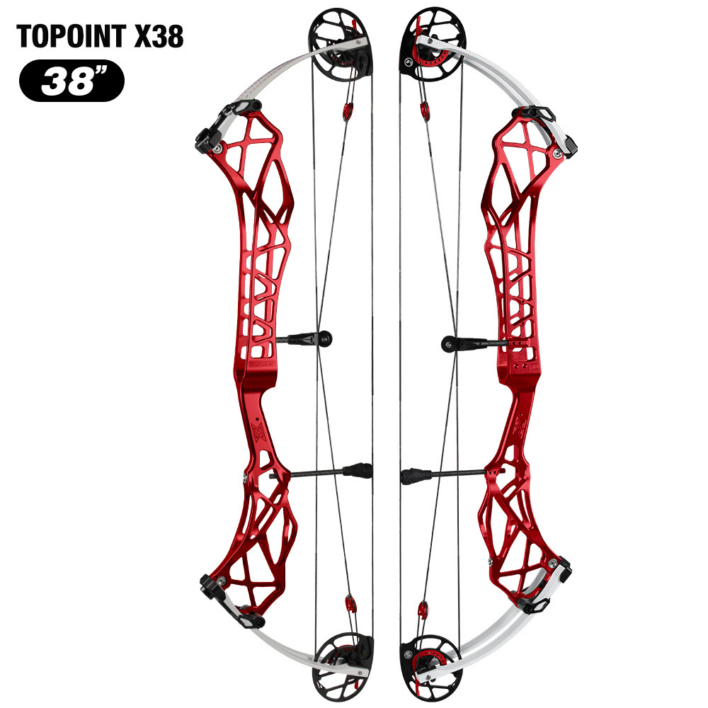 TOPOINT X 38 Target Compound Bow, Axle-Axle 38'',Draw Weright 40-50LB/50-60LB,Draw Length 24.5-27.5" / 26.5-30.5" Archery Bow