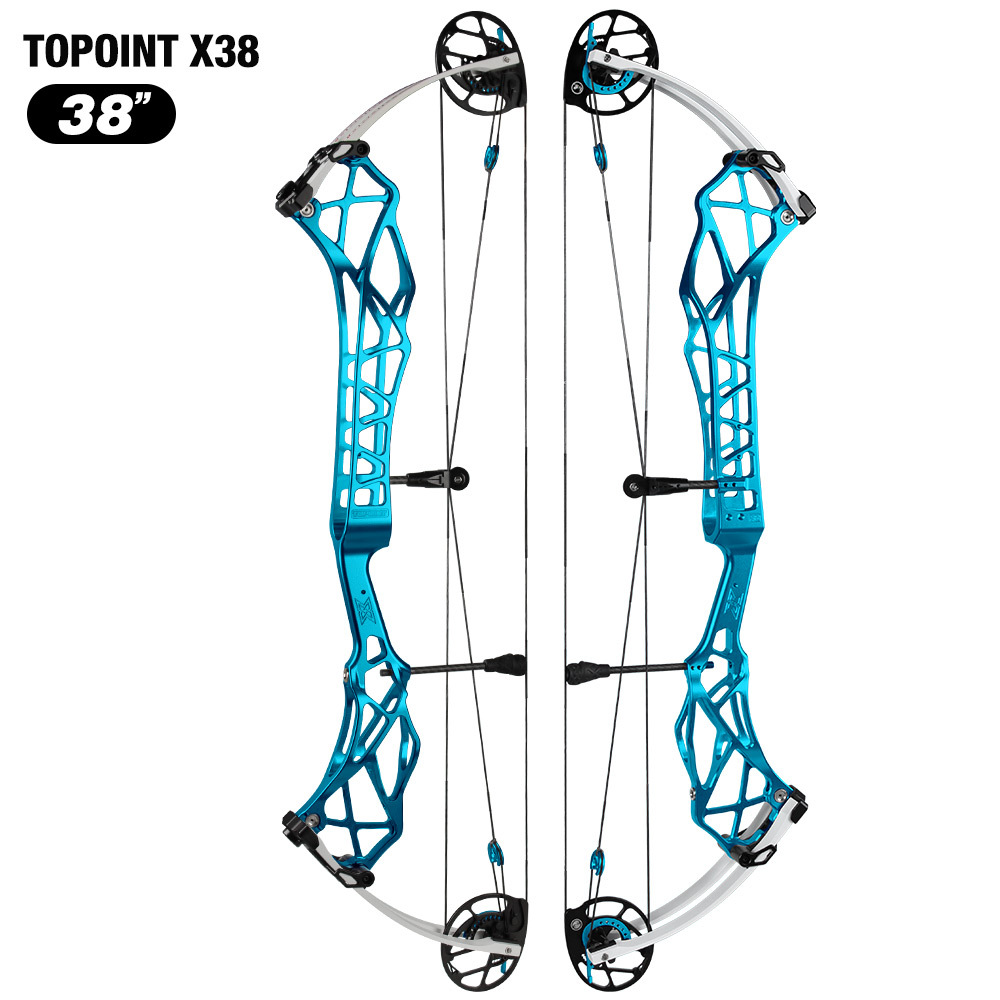 TOPOINT X 38 Target Compound Bow, Axle-Axle 38'',Draw Weright 40-50LB/50-60LB,Draw Length 24.5-27.5" / 26.5-30.5" Archery Bow