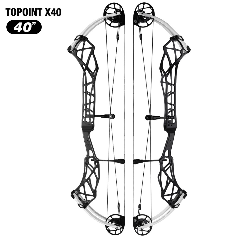 TOPOINT X 40 Target Compound Bow, Axle-Axle 40'',Draw Weright 40-50LB/50-60LB,Draw Length 25-28"  / 27-31"