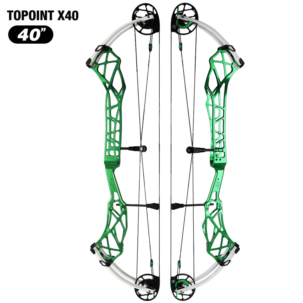 TOPOINT X 40 Target Compound Bow, Axle-Axle 40'',Draw Weright 40-50LB/50-60LB,Draw Length 25-28"  / 27-31"