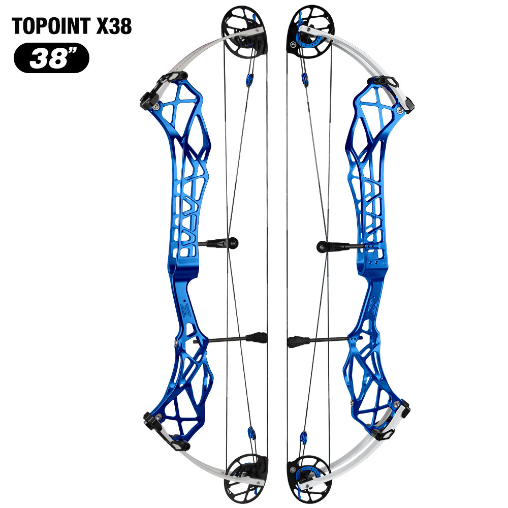 TOPOINT X 38 Target Compound Bow, Axle-Axle 38'',Draw Weright 40-50LB/50-60LB,Draw Length 24.5-27.5" / 26.5-30.5" Archery Bow