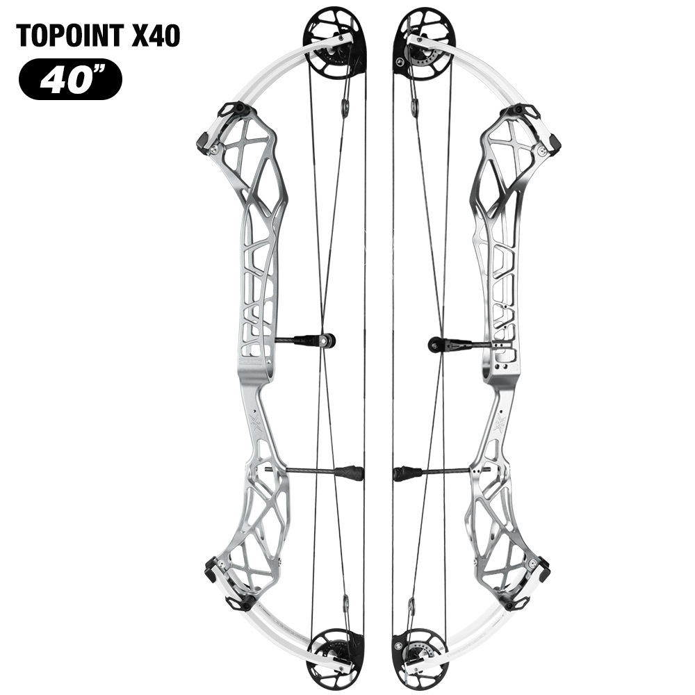 TOPOINT X 40 Target Compound Bow, Axle-Axle 40'',Draw Weright 40-50LB/50-60LB,Draw Length 25-28"  / 27-31"