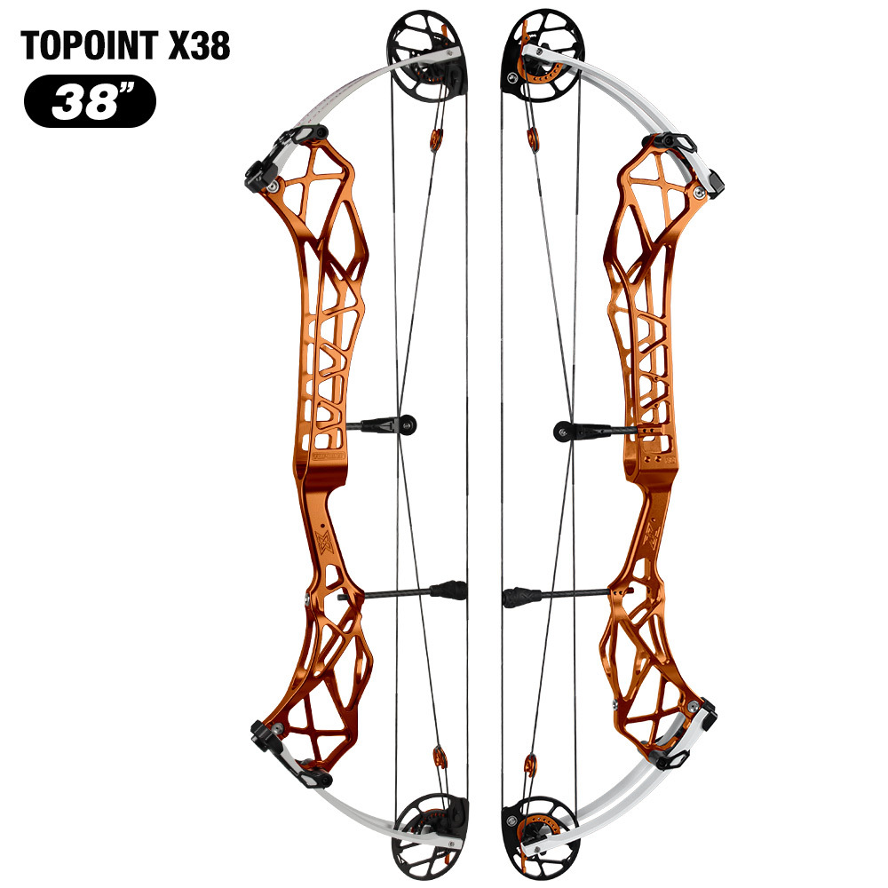 TOPOINT X 38 Target Compound Bow, Axle-Axle 38'',Draw Weright 40-50LB/50-60LB,Draw Length 24.5-27.5" / 26.5-30.5" Archery Bow