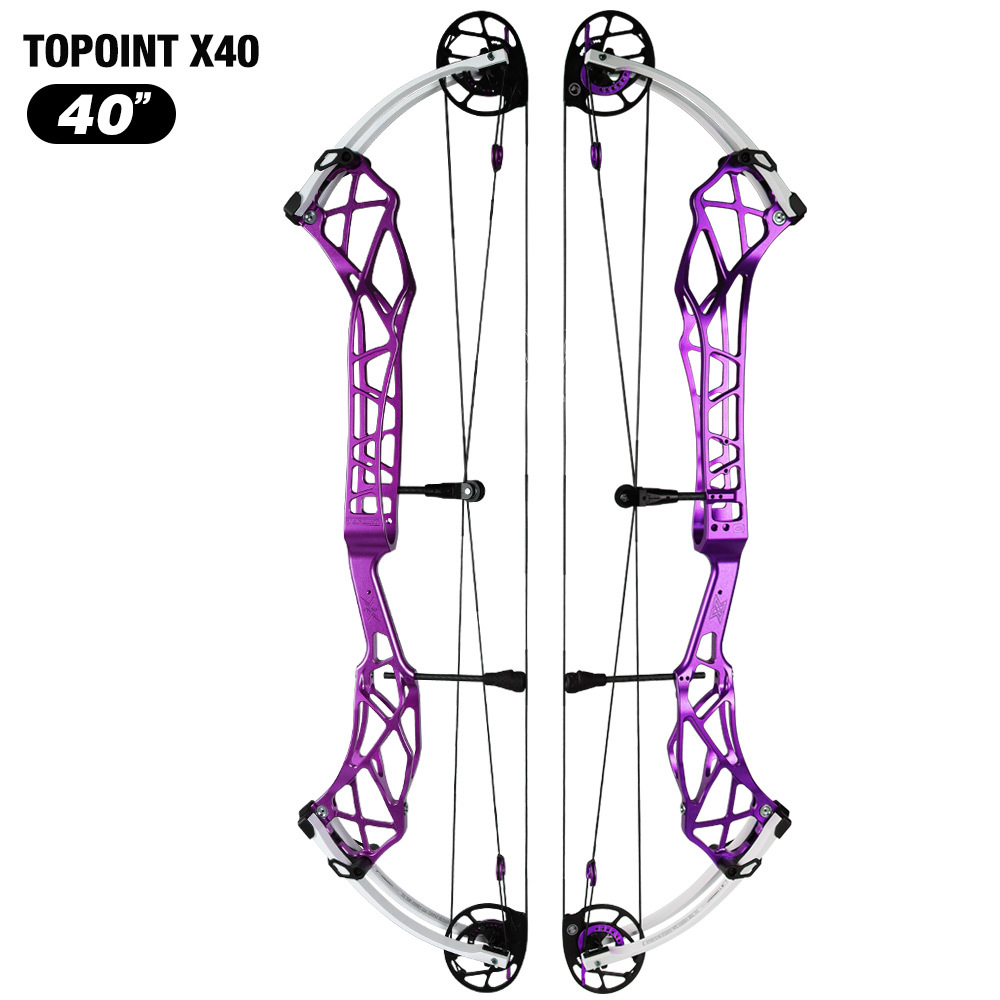 TOPOINT X 40 Target Compound Bow, Axle-Axle 40'',Draw Weright 40-50LB/50-60LB,Draw Length 25-28"  / 27-31"