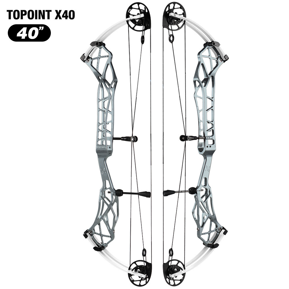 TOPOINT X 40 Target Compound Bow, Axle-Axle 40'',Draw Weright 40-50LB/50-60LB,Draw Length 25-28"  / 27-31"