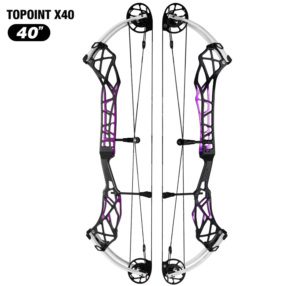 TOPOINT X 40 Target Compound Bow, Axle-Axle 40'',Draw Weright 40-50LB/50-60LB,Draw Length 25-28"  / 27-31"