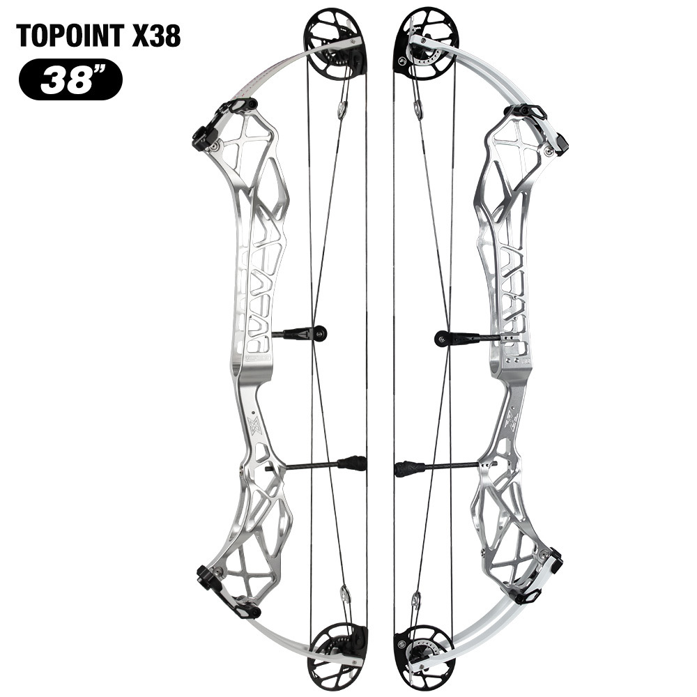 TOPOINT X 38 Target Compound Bow, Axle-Axle 38'',Draw Weright 40-50LB/50-60LB,Draw Length 24.5-27.5" / 26.5-30.5" Archery Bow
