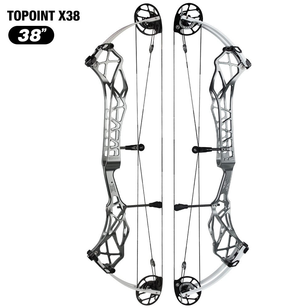 TOPOINT X 38 Target Compound Bow, Axle-Axle 38'',Draw Weright 40-50LB/50-60LB,Draw Length 24.5-27.5" / 26.5-30.5" Archery Bow
