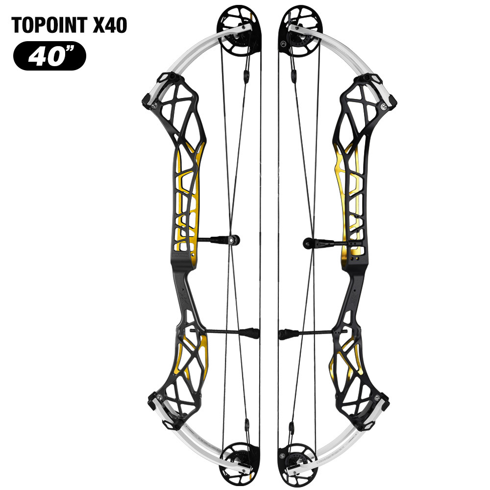 TOPOINT X 40 Target Compound Bow, Axle-Axle 40'',Draw Weright 40-50LB/50-60LB,Draw Length 25-28"  / 27-31"