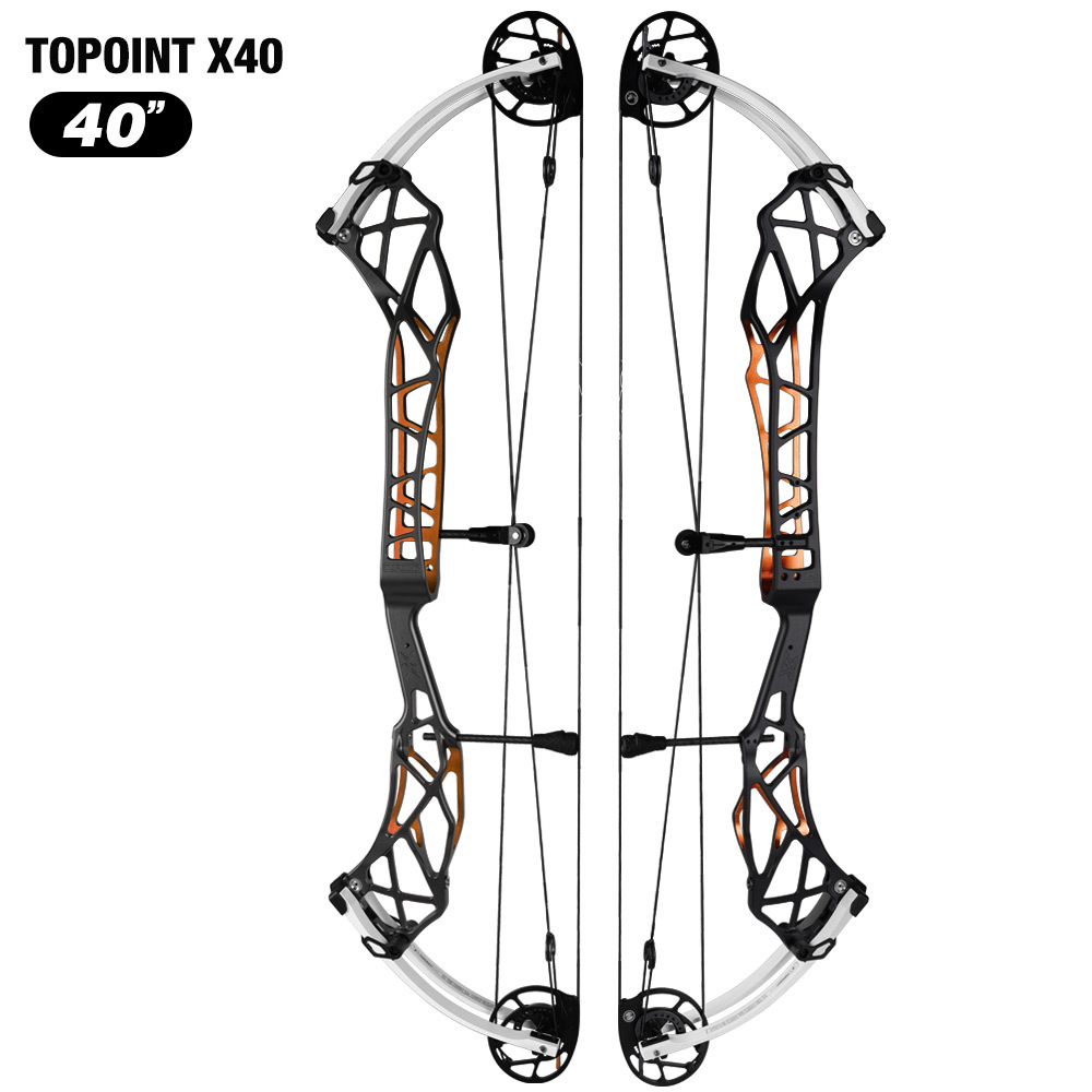 TOPOINT X 40 Target Compound Bow, Axle-Axle 40'',Draw Weright 40-50LB/50-60LB,Draw Length 25-28"  / 27-31"