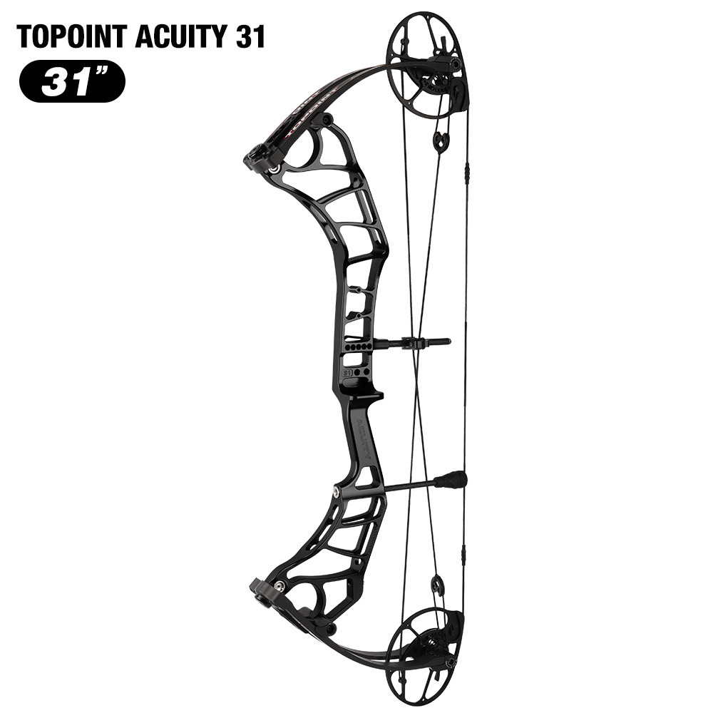 TOPOINT ARCHERY Acuity 31 Compound Bow Hunting Bow CNC Milling Riser USA Gordon Composites Limb Archery Bow CAM sets move adjustment  system
