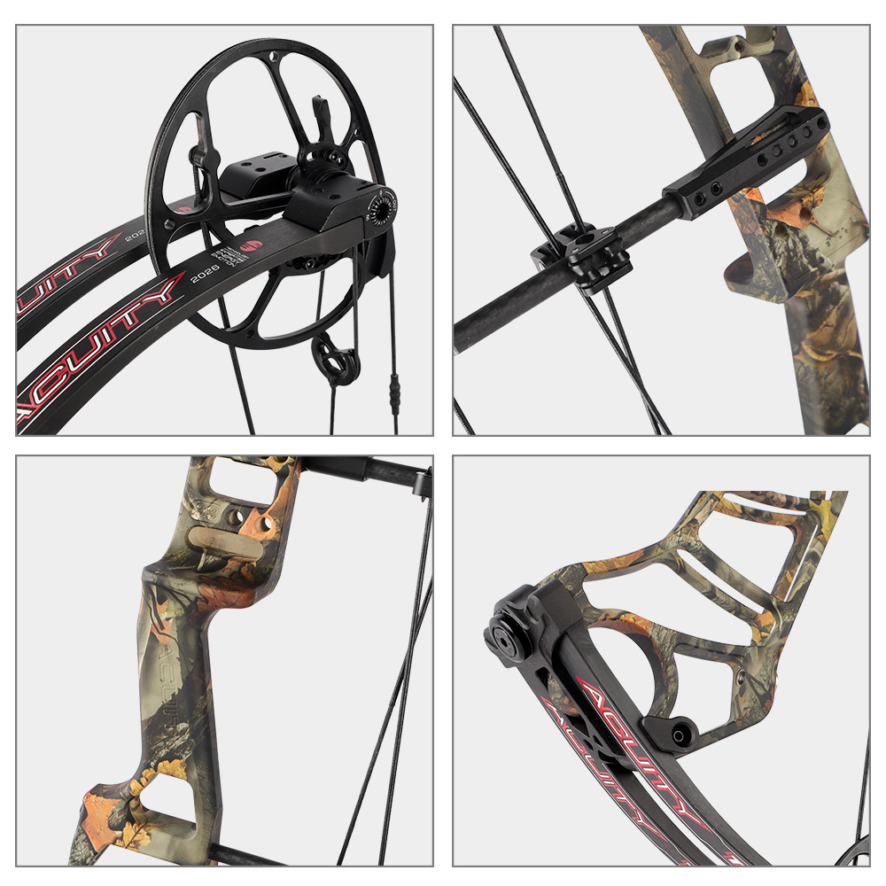 TOPOINT ARCHERY Acuity 33 Compound Bow CNC Milling Riser USA Gordon Composites Limb BCY String Archery Bow Hunting Bow CAM sets move adjustment system