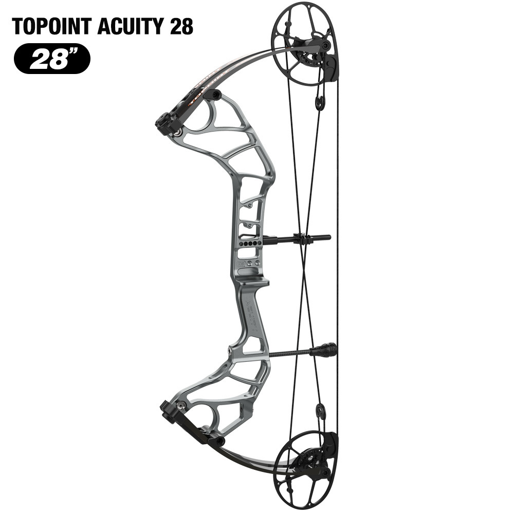 TOPOINT ARCHERY Acuity 28 Compound Bow Hunting Bow CNC Milling Riser USA Gordon Composites Limb BCY String Archery Bow CAM sets move adjustment system