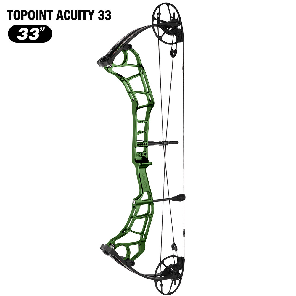 TOPOINT ARCHERY Acuity 33 Compound Bow CNC Milling Riser USA Gordon Composites Limb BCY String Archery Bow Hunting Bow CAM sets move adjustment system