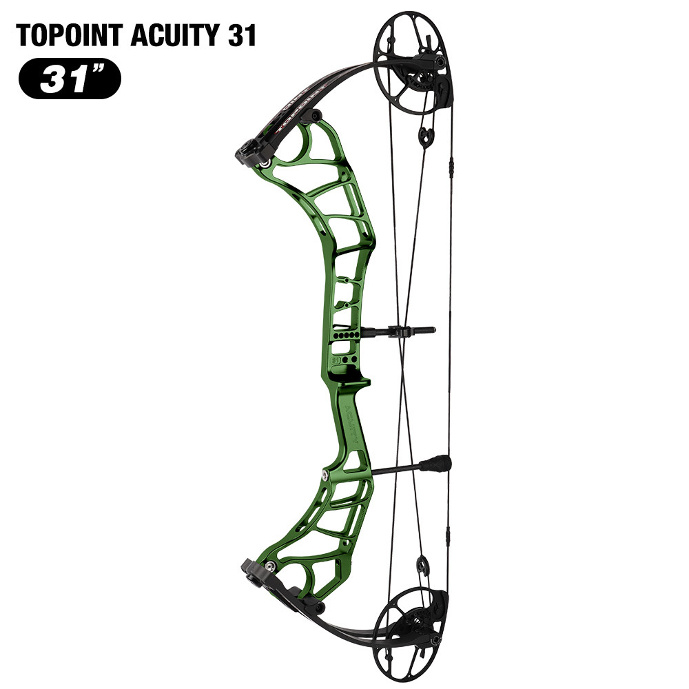 TOPOINT ARCHERY Acuity 31 Compound Bow Hunting Bow CNC Milling Riser USA Gordon Composites Limb Archery Bow CAM sets move adjustment  system