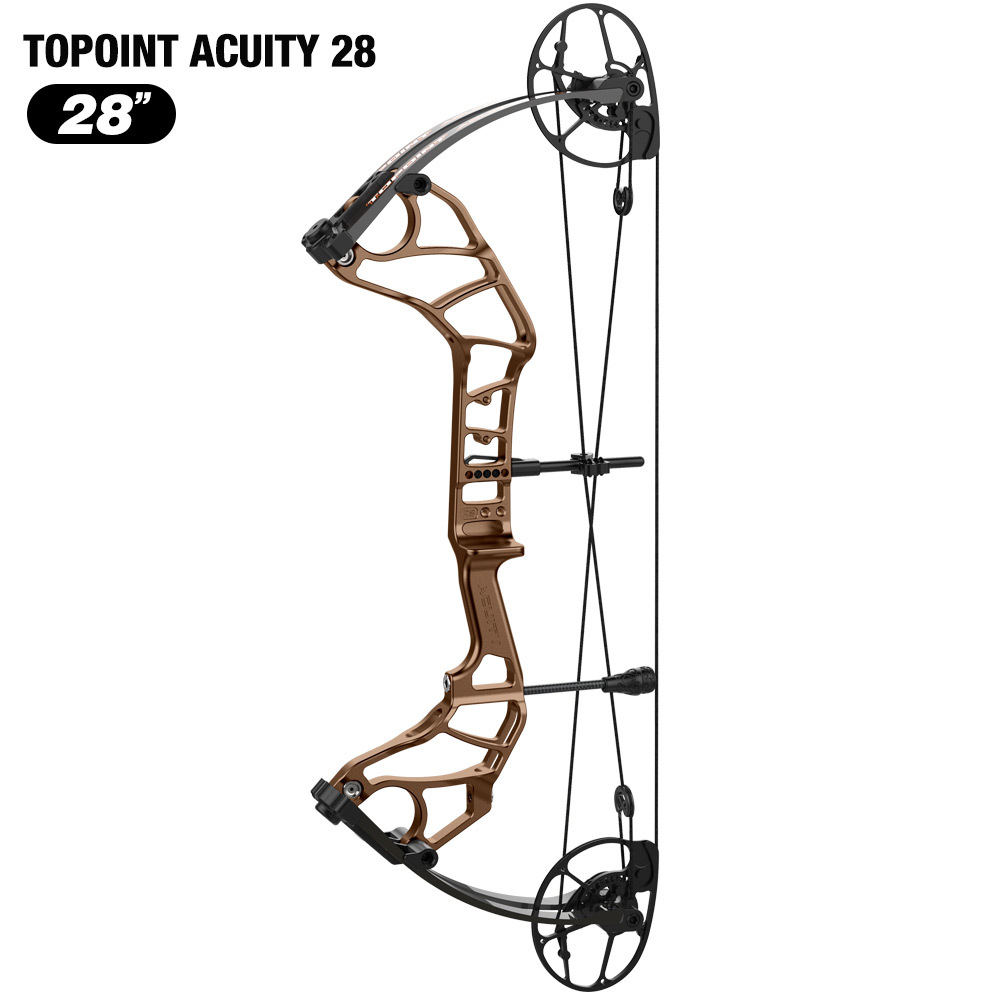 TOPOINT ARCHERY Acuity 28 Compound Bow Hunting Bow CNC Milling Riser USA Gordon Composites Limb BCY String Archery Bow CAM sets move adjustment system