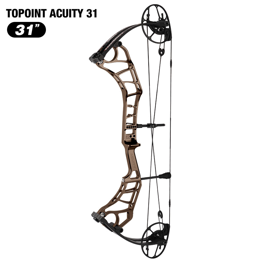 TOPOINT ARCHERY Acuity 31 Compound Bow Hunting Bow CNC Milling Riser USA Gordon Composites Limb Archery Bow CAM sets move adjustment  system