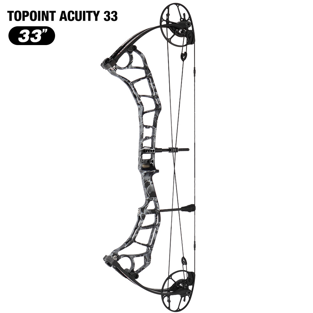 TOPOINT ARCHERY Acuity 33 Compound Bow CNC Milling Riser USA Gordon Composites Limb BCY String Archery Bow Hunting Bow CAM sets move adjustment system