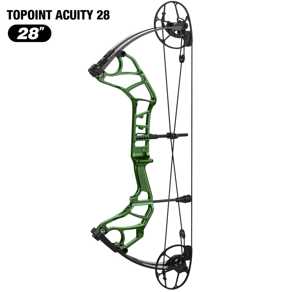 TOPOINT ARCHERY Acuity 28 Compound Bow Hunting Bow CNC Milling Riser USA Gordon Composites Limb BCY String Archery Bow CAM sets move adjustment system