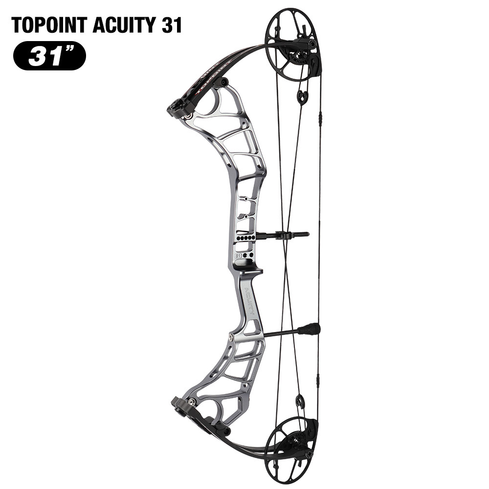 TOPOINT ARCHERY Acuity 31 Compound Bow Hunting Bow CNC Milling Riser USA Gordon Composites Limb Archery Bow CAM sets move adjustment  system