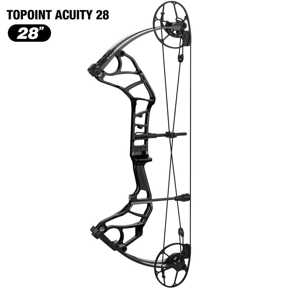 TOPOINT ARCHERY Acuity 28 Compound Bow Hunting Bow CNC Milling Riser USA Gordon Composites Limb BCY String Archery Bow CAM sets move adjustment system