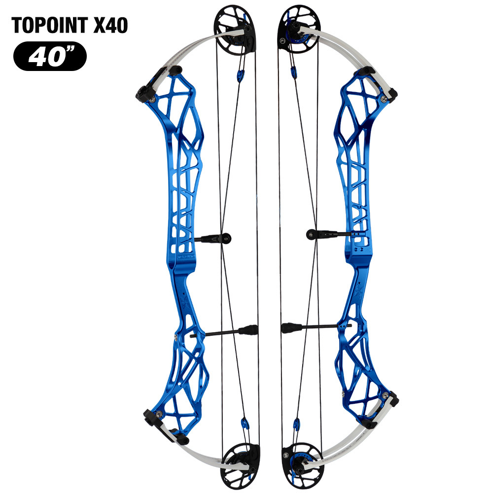Topoint  X 40 Target Compound Bow, CAM sets move adjustment system Axle-Axle 40'',Draw Weright 40-50LB/50-60LB,Draw Length 25-28" / 27-31"