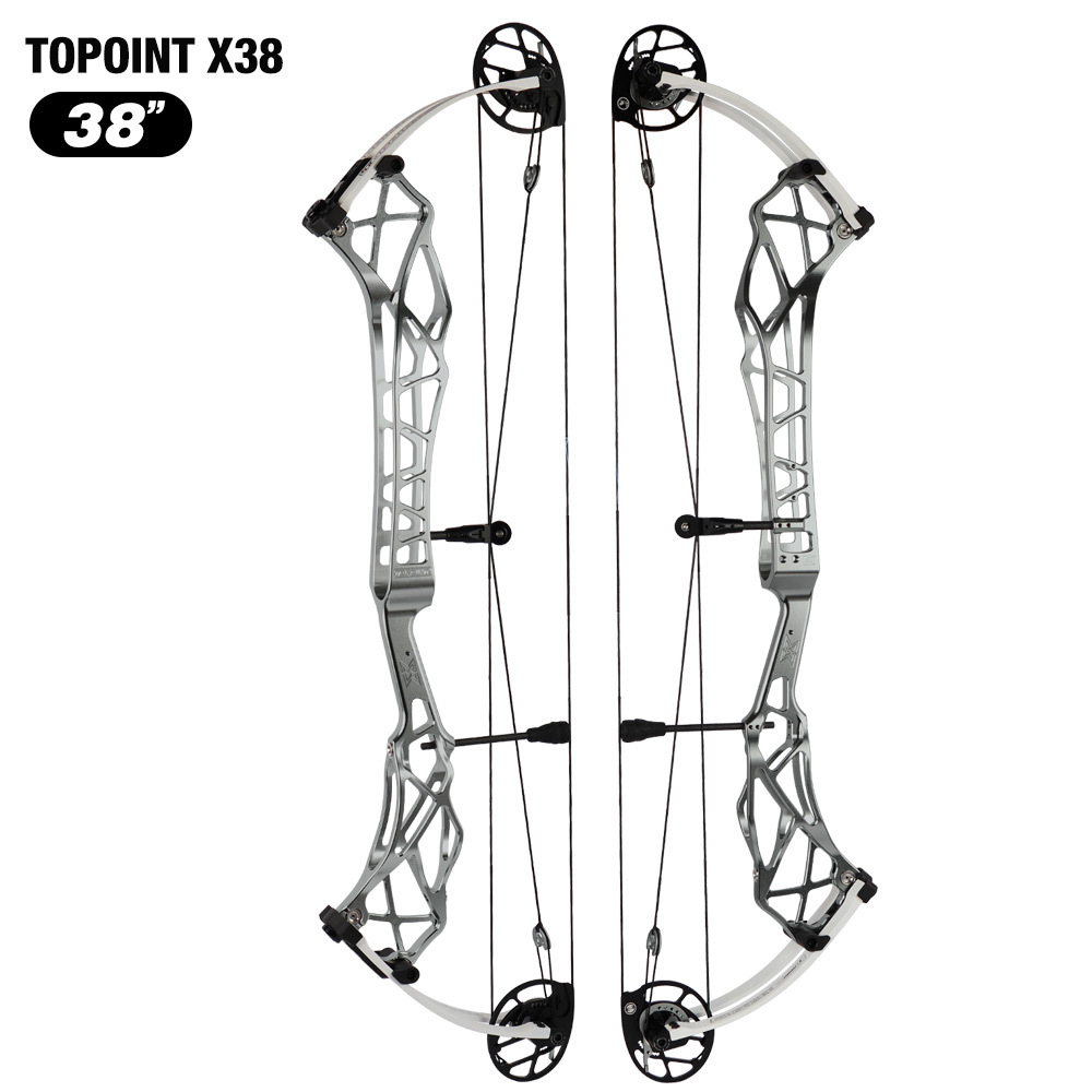 Topoint X 38 Target Compound Bow, with cam move system  Axle-Axle 38'',Draw Weright 40-50LB/50-60LB,Draw Length 25-28" / 27-31"