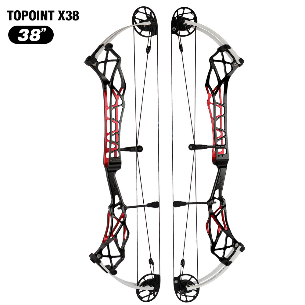 Topoint X 38 Target Compound Bow, with cam move system  Axle-Axle 38'',Draw Weright 40-50LB/50-60LB,Draw Length 25-28" / 27-31"