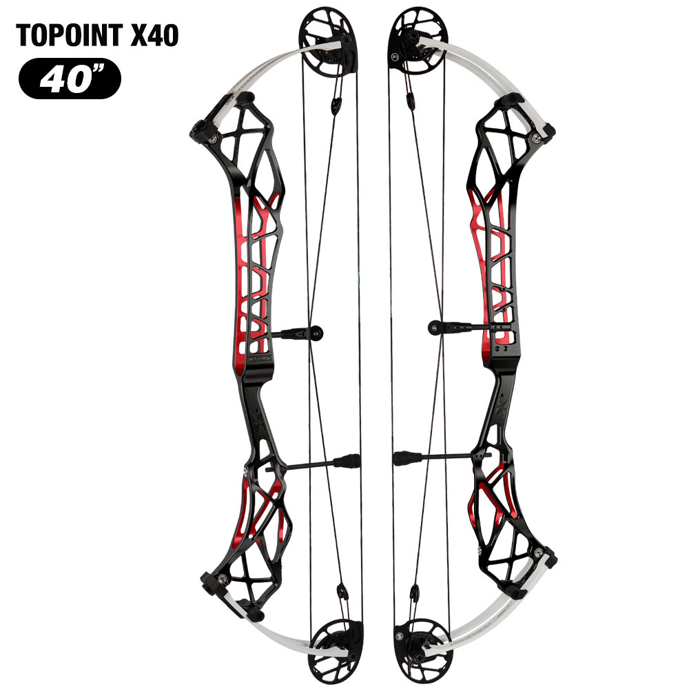 Topoint  X 40 Target Compound Bow, CAM sets move adjustment system Axle-Axle 40'',Draw Weright 40-50LB/50-60LB,Draw Length 25-28" / 27-31"