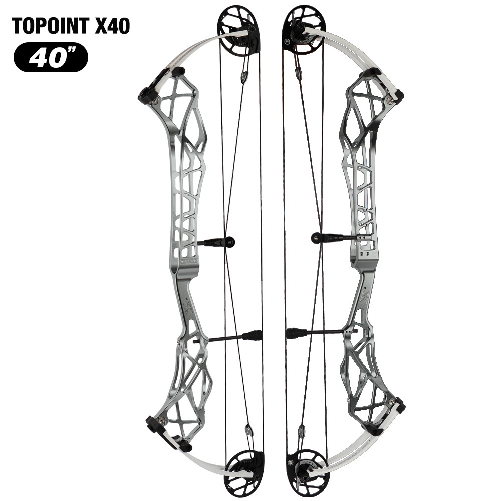 Topoint  X 40 Target Compound Bow, CAM sets move adjustment system Axle-Axle 40'',Draw Weright 40-50LB/50-60LB,Draw Length 25-28" / 27-31"