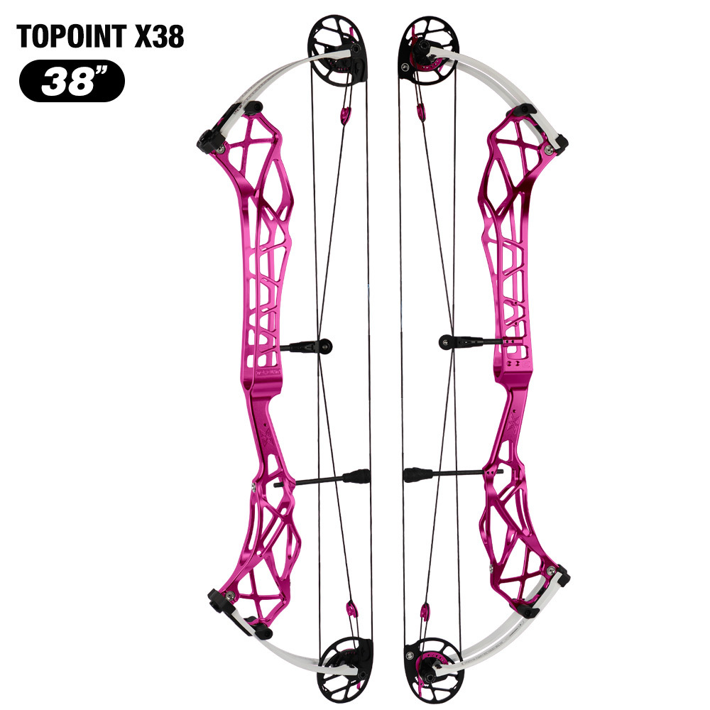 Topoint X 38 Target Compound Bow, with cam move system  Axle-Axle 38'',Draw Weright 40-50LB/50-60LB,Draw Length 25-28" / 27-31"