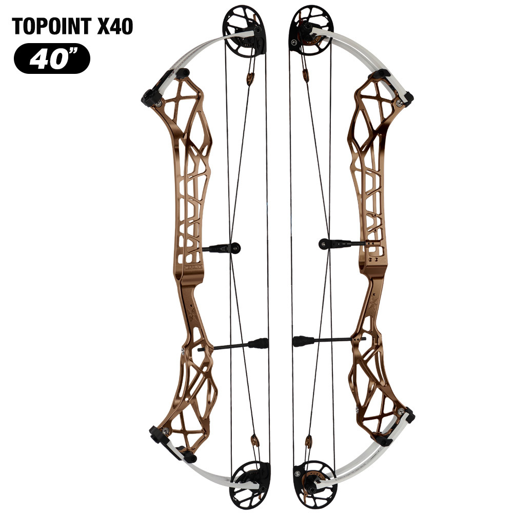 Topoint  X 40 Target Compound Bow, CAM sets move adjustment system Axle-Axle 40'',Draw Weright 40-50LB/50-60LB,Draw Length 25-28" / 27-31"