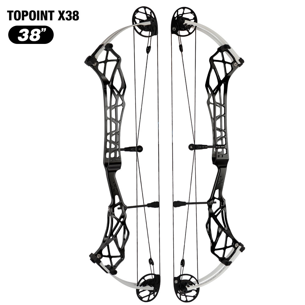 Topoint X 38 Target Compound Bow, with cam move system  Axle-Axle 38'',Draw Weright 40-50LB/50-60LB,Draw Length 25-28" / 27-31"