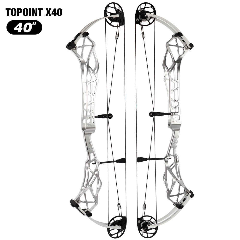 Topoint  X 40 Target Compound Bow, CAM sets move adjustment system Axle-Axle 40'',Draw Weright 40-50LB/50-60LB,Draw Length 25-28" / 27-31"
