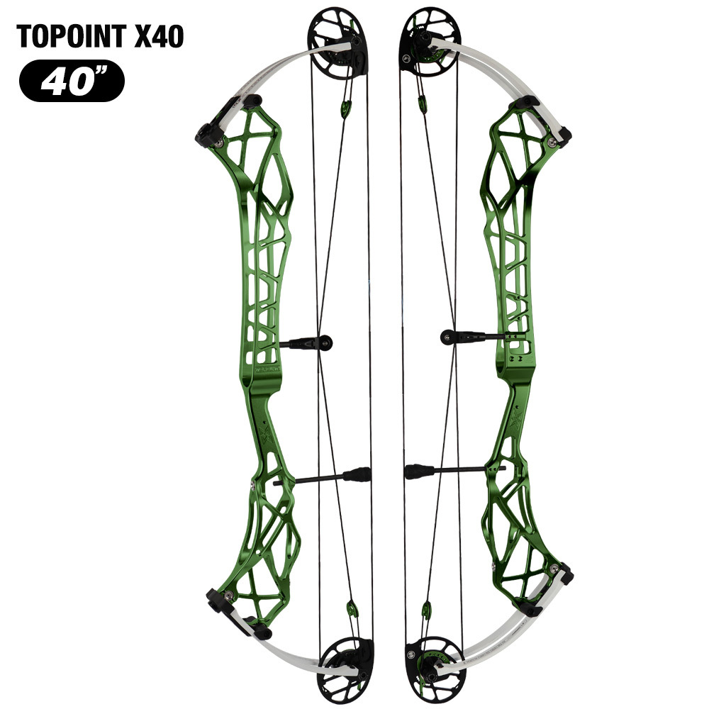 Topoint  X 40 Target Compound Bow, CAM sets move adjustment system Axle-Axle 40'',Draw Weright 40-50LB/50-60LB,Draw Length 25-28" / 27-31"