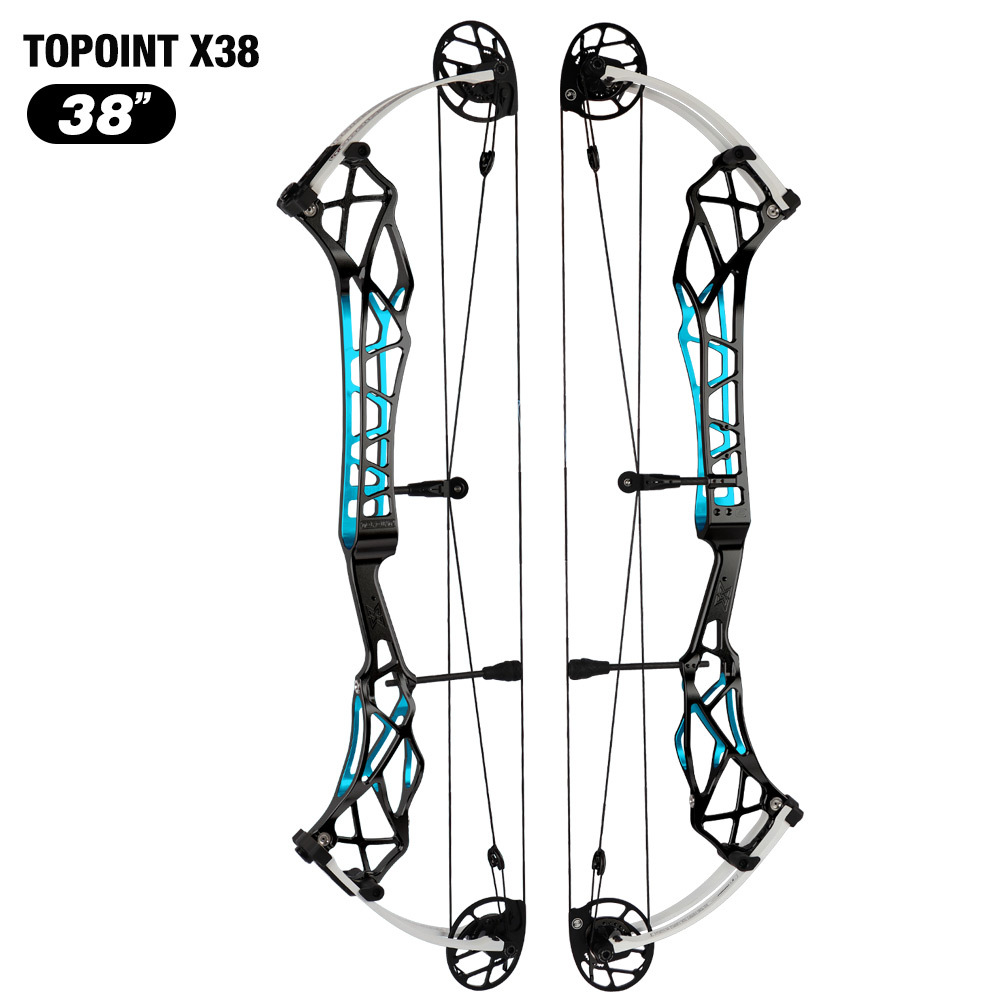 Topoint X 38 Target Compound Bow, with cam move system  Axle-Axle 38'',Draw Weright 40-50LB/50-60LB,Draw Length 25-28" / 27-31"