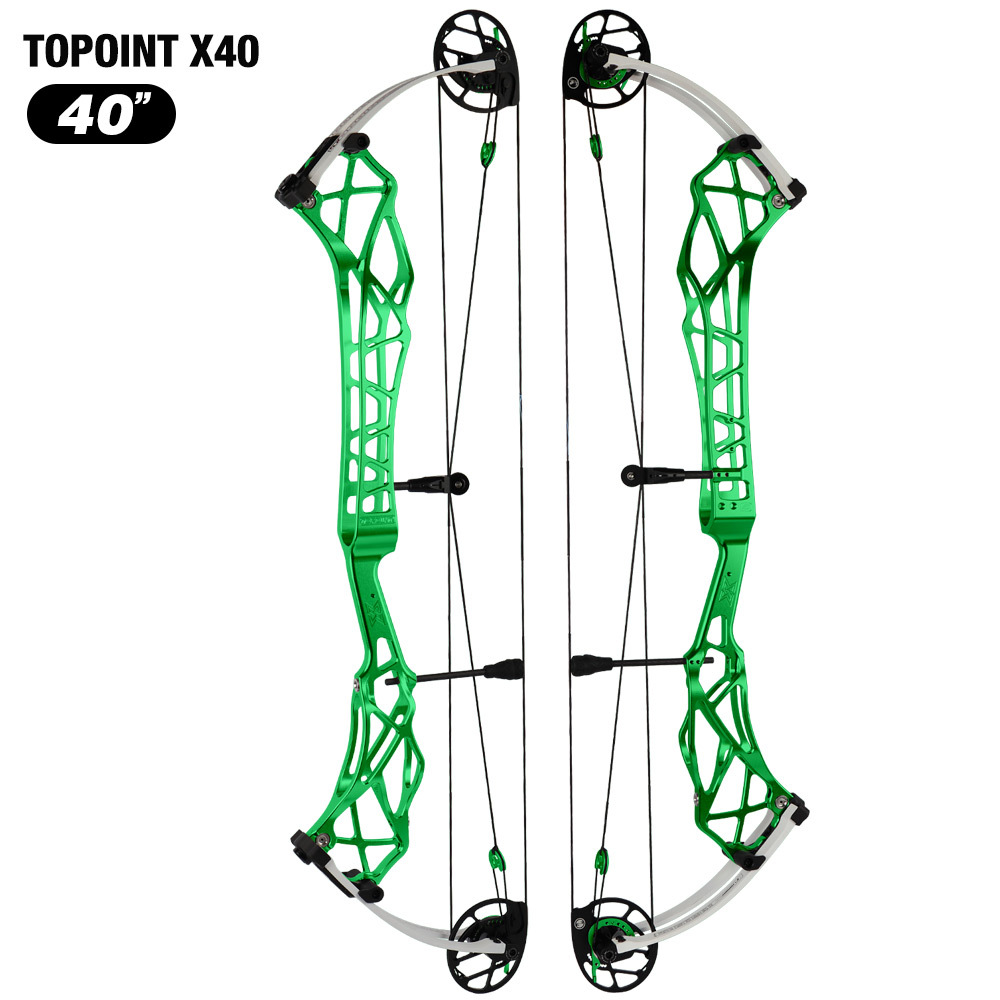 Topoint  X 40 Target Compound Bow, CAM sets move adjustment system Axle-Axle 40'',Draw Weright 40-50LB/50-60LB,Draw Length 25-28" / 27-31"