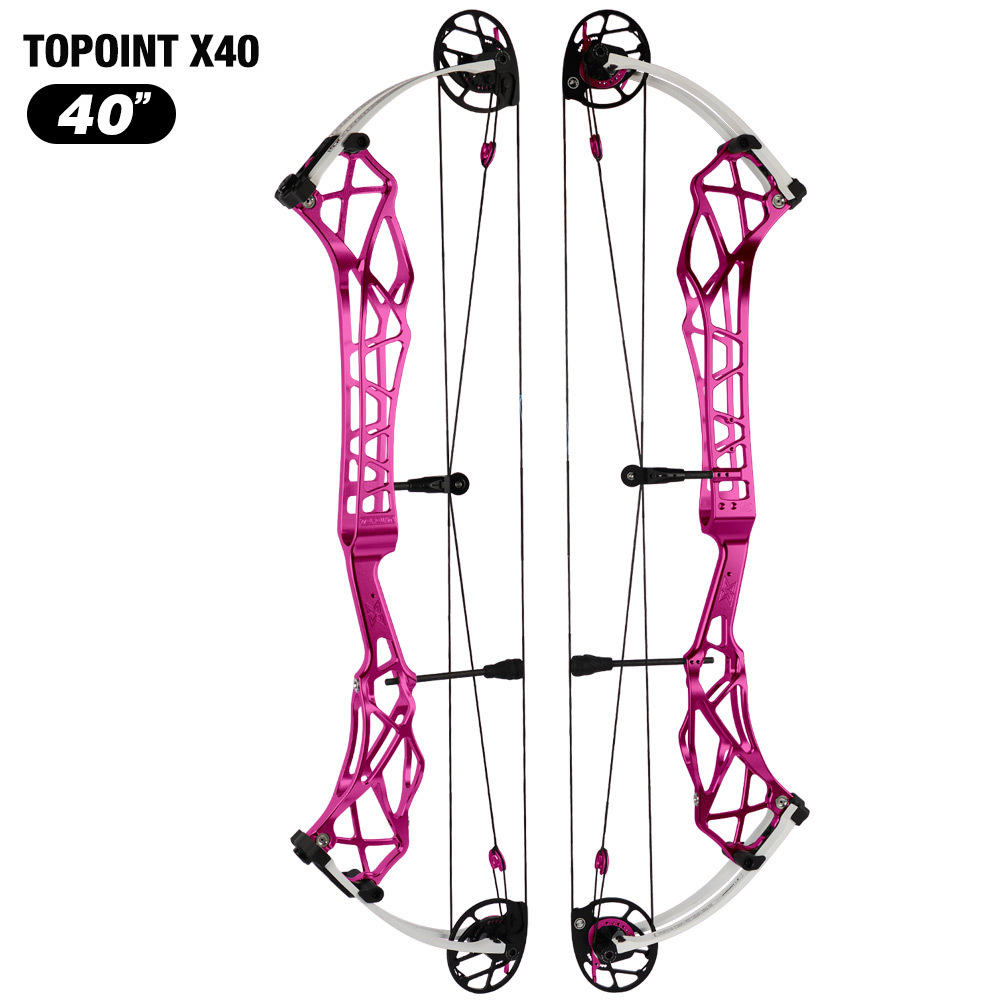 Topoint  X 40 Target Compound Bow, CAM sets move adjustment system Axle-Axle 40'',Draw Weright 40-50LB/50-60LB,Draw Length 25-28" / 27-31"