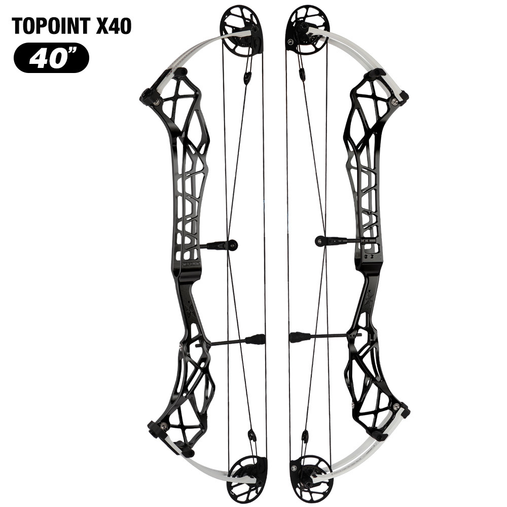 Topoint  X 40 Target Compound Bow, CAM sets move adjustment system Axle-Axle 40'',Draw Weright 40-50LB/50-60LB,Draw Length 25-28" / 27-31"