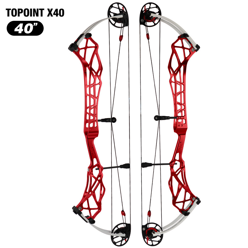 Topoint  X 40 Target Compound Bow, CAM sets move adjustment system Axle-Axle 40'',Draw Weright 40-50LB/50-60LB,Draw Length 25-28" / 27-31"