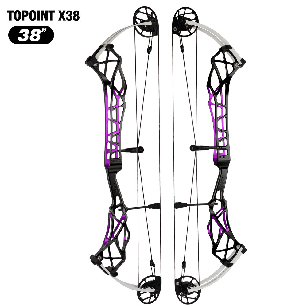 Topoint X 38 Target Compound Bow, with cam move system  Axle-Axle 38'',Draw Weright 40-50LB/50-60LB,Draw Length 25-28" / 27-31"