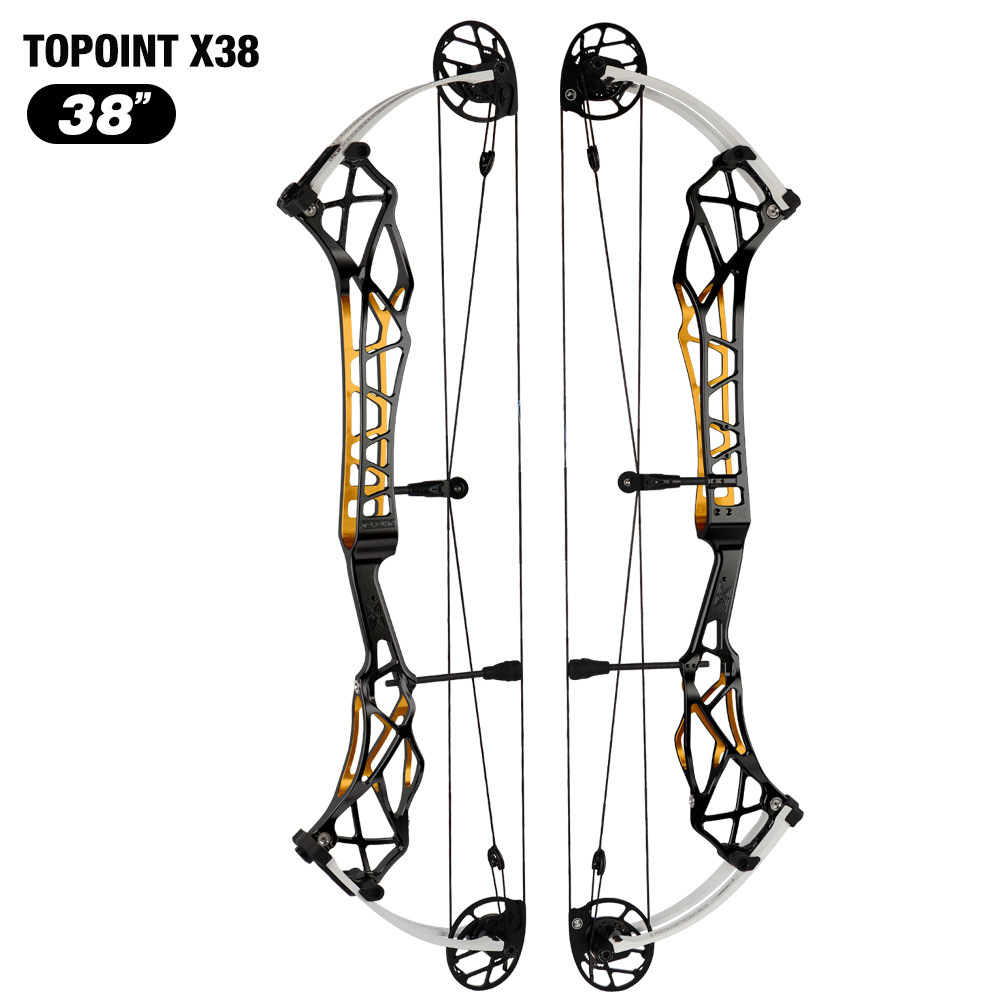 Topoint X 38 Target Compound Bow, with cam move system  Axle-Axle 38'',Draw Weright 40-50LB/50-60LB,Draw Length 25-28" / 27-31"