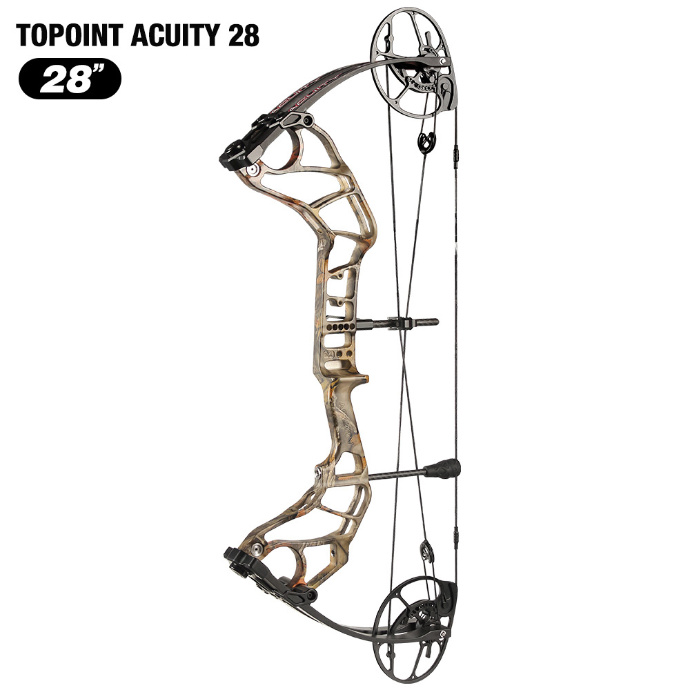 TOPOINT ARCHERY Acuity 28 Compound Bow Hunting Bow CNC Milling Riser USA Gordon Composites Limb BCY String Archery Bow